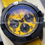 BLS Factory Breitling Avenger B01 Chronograph SB0147101I1X1 44mm Steel Yellow Calf Skin Strap Arabic Numerals Yellow Dial