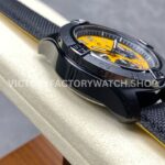 BLS Factory Breitling Avenger B01 Chronograph SB0147101I1X2 44mm Steel Black Calf Skin Strap Arabic Numerals Yellow Dial