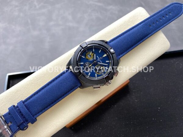 BLS Factory Breitling Avenger B01 Chronograph SB01474A1C1X1 44mm Steel Dark Blue Calf Skin Strap Dark Blue Dial