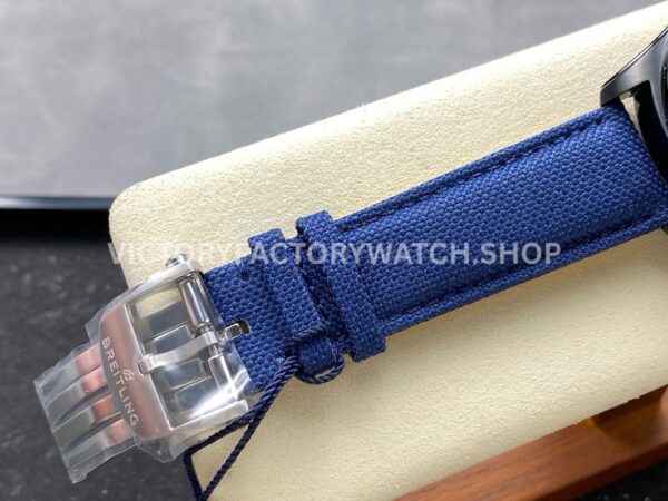 BLS Factory Breitling Avenger B01 Chronograph SB01474A1C1X1 44mm Steel Dark Blue Calf Skin Strap Dark Blue Dial