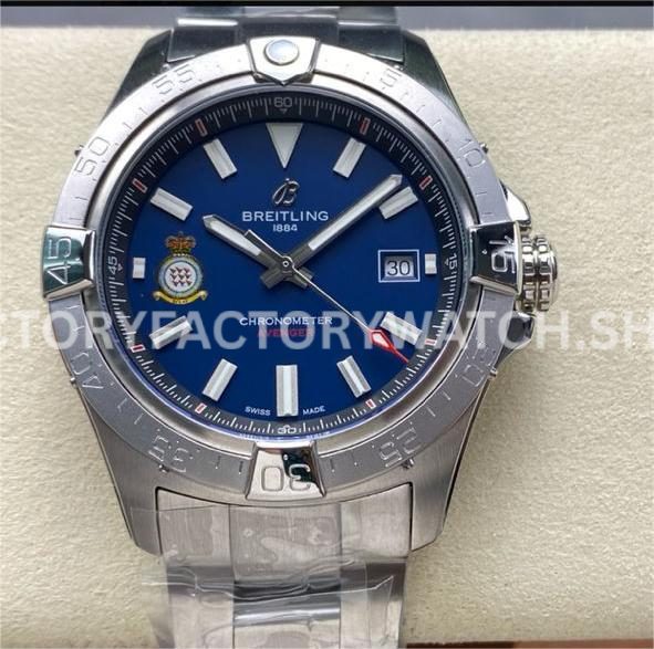 BLS Factory Breitling Avenger Red Arrows A173281A1C1A1 42mm Full Steel Blue Dial (3) BLS Factory Breitling Avenger Red Arrows A173281A1C1A1 42mm full steel blue dial