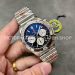 BLS Factory Breitling Chronomat 42 AB0134101B2A1 42mm Full Steel White Eye Black Dial (2) BLS Factory Breitling Chronomat 42 AB0134101B2A1 42mm Full Steel White Eye Black Dial