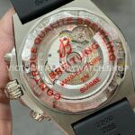 BLS Factory Breitling Chronomat 42 AB0134101G1S2 42mm Steel Rubber Strap Strap Black Eye Si ( (3) BLS Factory Breitling Chronomat 42 AB0134101G1S2 42mm Steel Rubber Strap Strap Black Eye Silver Dial