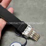 BLS Factory Breitling Chronomat 42 AB0134101G1S2 42mm Steel Rubber Strap Strap Black Eye Si ( (5) BLS Factory Breitling Chronomat 42 AB0134101G1S2 42mm Steel Rubber Strap Strap Black Eye Silver Dial