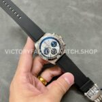 BLS Factory Breitling Chronomat 42 AB0134101G1S2 42mm Steel Rubber Strap Strap Black Eye Si ( (7) BLS Factory Breitling Chronomat 42 AB0134101G1S2 42mm Steel Rubber Strap Strap Black Eye Silver Dial