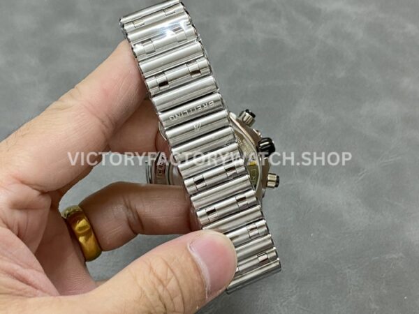BLS Factory Breitling Chronomat 42mm Full Steel Black Eye Black Dial