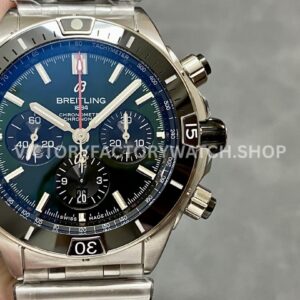 BLS Factory Breitling Chronomat 42 full steel black eye black dial