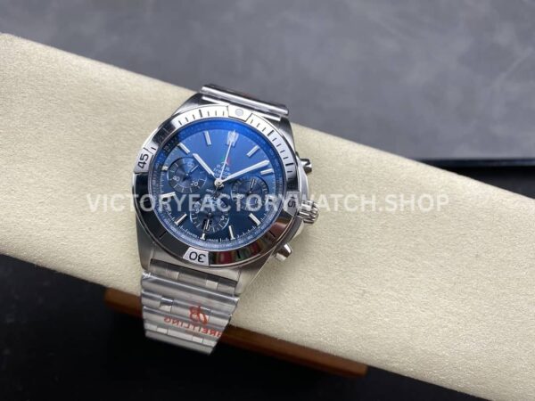 BLS Factory Breitling Chronomat 42mm Full Steel Blue Eye Blue Dial (3) BLS Factory Breitling Chronomat 42mm Full Steel Blue Eye Blue Dial