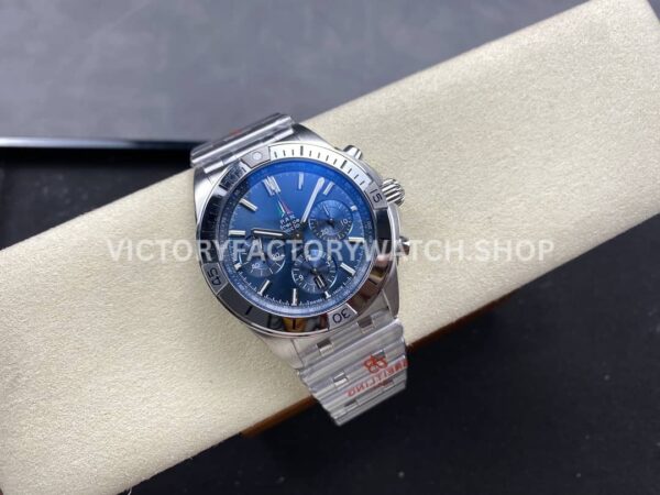 BLS Factory Breitling Chronomat 42mm Full Steel Blue Eye Blue Dial (4) BLS Factory Breitling Chronomat 42mm Full Steel Blue Eye Blue Dial