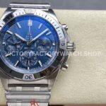 BLS Factory Breitling Chronomat 42mm Full Steel Blue Eye Blue Dial (9) BLS Factory Breitling Chronomat 42 full steel blue eye blue dial