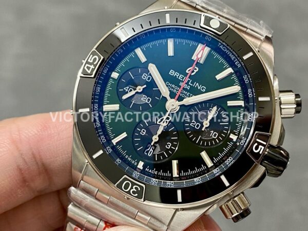 BLS Factory Breitling Chronomat AB0136251B1A1 44mm Full Steel Black Dial (6) BLS Factory Breitling Chronomat AB0134101B1A1 42mm Full Steel Black Dial