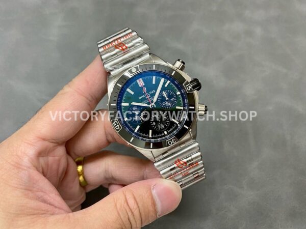 BLS Factory Breitling Chronomat AB0136251B1A1 44mm Full Steel Black Dial (8) BLS Factory Breitling Chronomat AB0134101B1A1 42mm Full Steel Black Dial