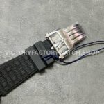 BLS Factory Breitling Chronomat AB01364A1I1S1 42mm Steel Rubber Strap Black Eye Orange Dial