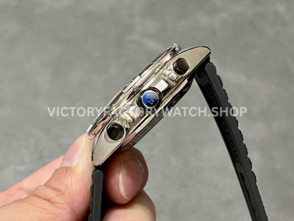 BLS Factory Breitling Chronomat AB01364A1I1S1 42mm Steel Rubber Strap Black Eye Orange Dial