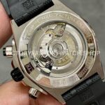 BLS Factory Breitling Chronomat AB01364A1I1S1 42mm Steel Rubber Strap Black Eye Orange Dial