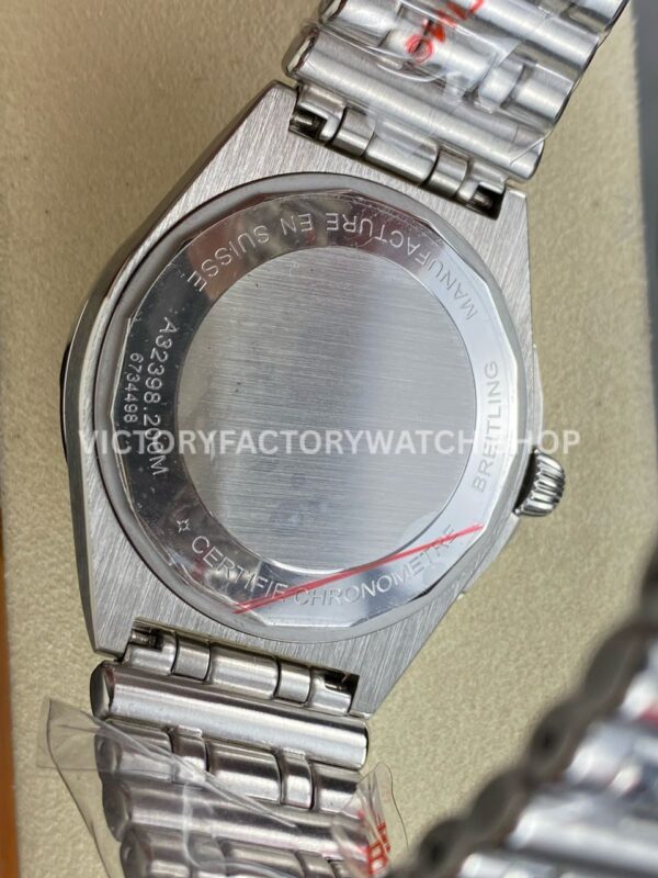 BLS Factory Breitling Chronomat GMT A32398101A1A1 40mm Full Steel Red GMT Needle White Dial
