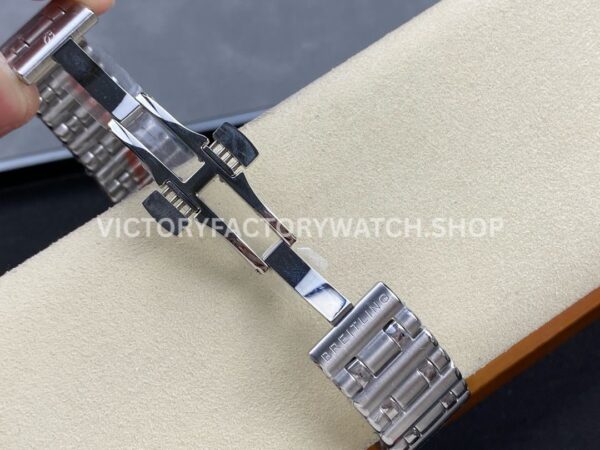 BLS Factory Breitling Chronomat GMT A32398101A1A1 40mm Full Steel Red GMT Needle White Dial