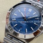 BLS Factory Breitling Chronomat GMT A32398101C1A1 40mm Full Steel Red GMT Needle Blue Dial (7) BLS Factory Breitling Chronomat GMT A32398101C1A1 40mm Full Steel Red GMT Needle Blue Dial