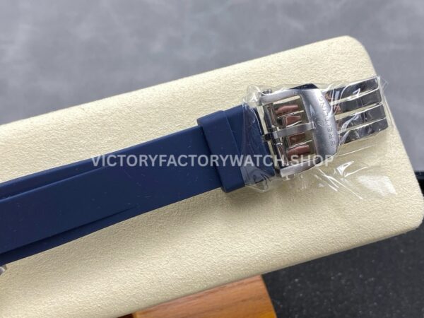 BLS Factory Breitling Chronomat GMT A32398101C1A1 40mm Rubber Strap Red GMT Needle Blue Dial