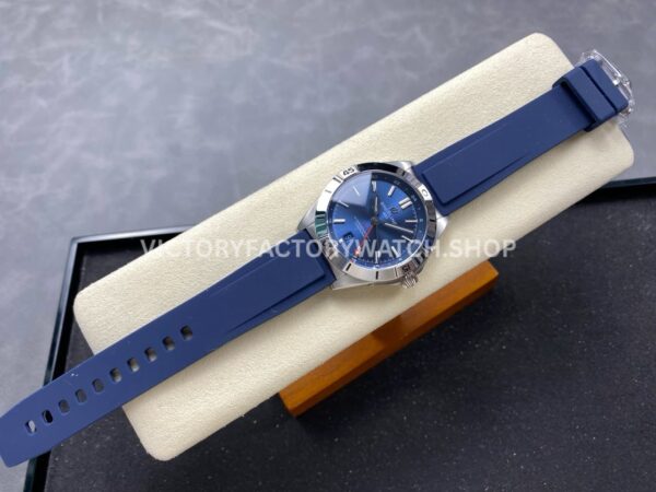BLS Factory Breitling Chronomat GMT A32398101C1A1 40mm Rubber Strap Red GMT Needle Blue Dial