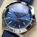 BLS Factory Breitling Chronomat GMT A32398101C1A1 40mm Rubber Strap Red GMT Needle Blue Dial