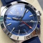 BLS Factory Breitling Chronomat GMT A32398101C1A1 40mm Rubber Strap Red GMT Needle Blue Dial