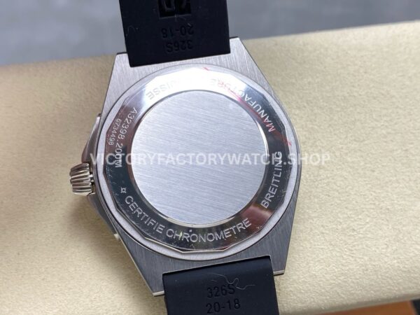 BLS Factory Breitling Chronomat GMT A32398101M1A1 40mm Rubber Strap Red GMT Needle Grey Dial