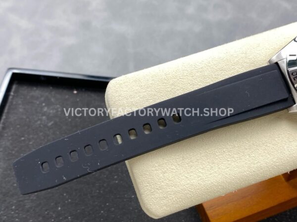 BLS Factory Breitling Chronomat GMT A32398101M1A1 40mm Rubber Strap Red GMT Needle Grey Dial