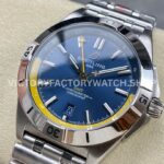 BLS Factory Breitling Chronomat GMT A323981A1C1A1 40mm Full Steel Yellow GMT Needle Blue Dial (1 (3) BLS Factory Breitling Chronomat GMT A323981A1C1A1 40mm Full Steel Yellow GMT Needle Blue Dial