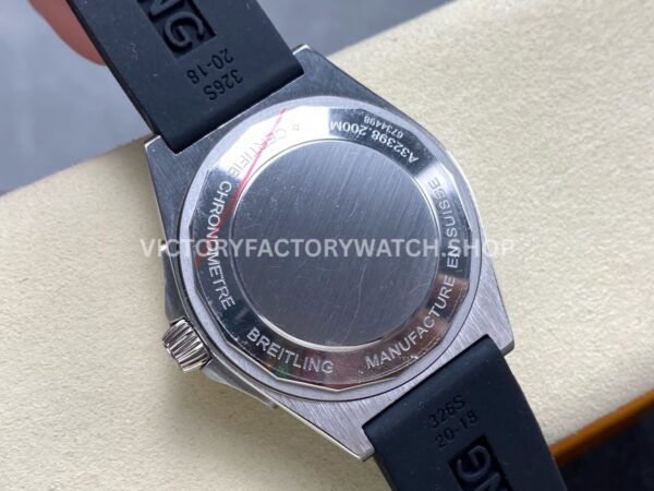 BLS Factory Breitling Chronomat GMT A32398A21L1A1 40mm Rubber Strap Light Blue GMT Needle Light Blue Dial