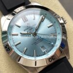 BLS Factory Breitling Chronomat GMT A32398A21L1A1 40mm Rubber Strap Light Blue GMT Needle Light Blue Dial