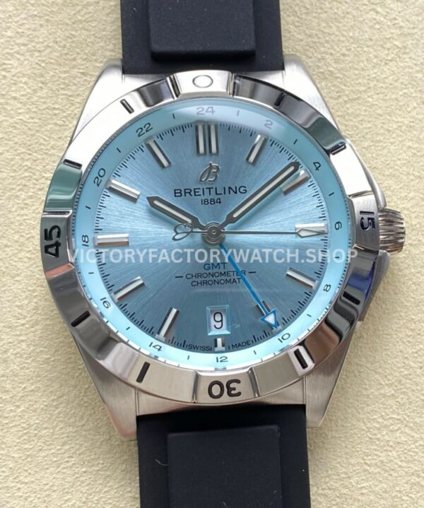 BLS Factory Breitling Chronomat GMT A32398A21L1A1 light blue dial