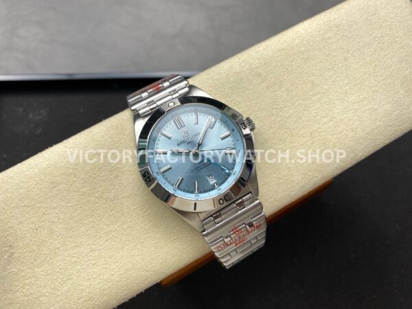 BLS Factory Breitling Chronomat GMT P32398101C1S2 40mm Full Steel Light Blue GMT Ne ( (7) BLS Factory Breitling Chronomat GMT P32398101C1S2 40mm Full Steel Light Blue GMT Needle Light Blue Dial