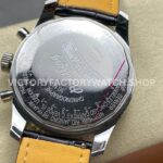 BLS Factory Breitling Montbrillant Datora A2133012-BB58 43mm Steel Leather Strap Dark Blue Dial
