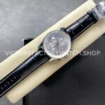 BLS Factory Breitling Montbrillant Datora A2133012G518 43mm Steel Leather Strap Silver Dial