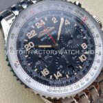 BLS Factory Breitling Navitimer 1 B01 Chronograph A020B59KBD 43mm Full ( (9) BLS Factory Breitling Navitimer 1 B01 Chronograph A020B59KBD 43mm Full Steel Arabic Numerals Black Dial