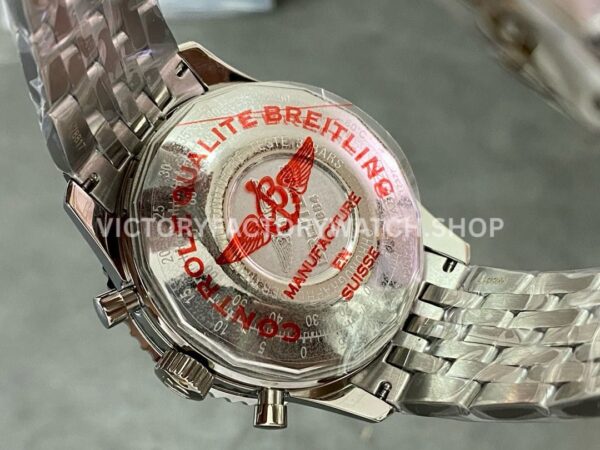BLS Factory Breitling Navitimer 1 B01 Chronograph AB0121 AB012 (1) BLS Factory Breitling Navitimer 1 B01 Chronograph AB0121211C1A1 43mm Full Steel Black Eye Blue Dial Dial