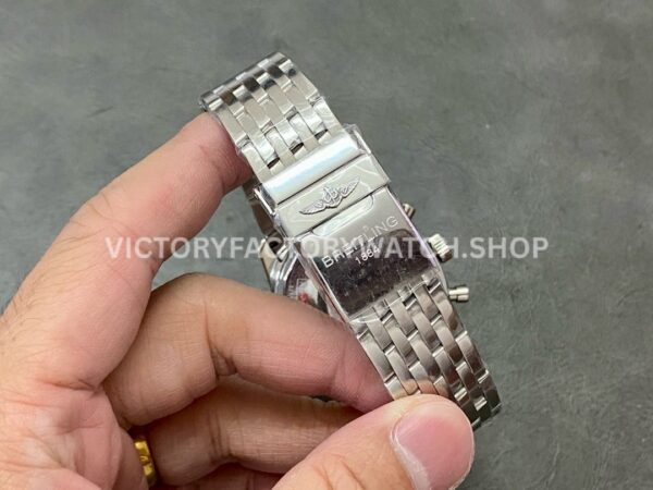 BLS Factory Breitling Navitimer 1 B01 Chronograph AB0121 AB012 ( (4) BLS Factory Breitling Navitimer 1 B01 Chronograph AB0121211C1A1 43mm Full Steel Black Eye Blue Dial Dial