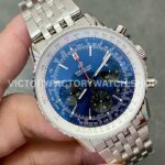 BLS Factory Breitling Navitimer 1 B01 Chronograph AB0121 AB012 ( (8) BLS Factory Breitling Navitimer 1 B01 Chronograph AB0121211C1A1 43mm Full Steel Black Eye Blue Dial Dial