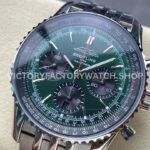 BLS Factory Breitling Navitimer 1 B01 Chronograph AB0137241L1P1 43mm Full Steel Gre ( BLS Factory Breitling Navitimer 1 B01 Chronograph AB0137241L1P1 43mm Full Steel Green Dial