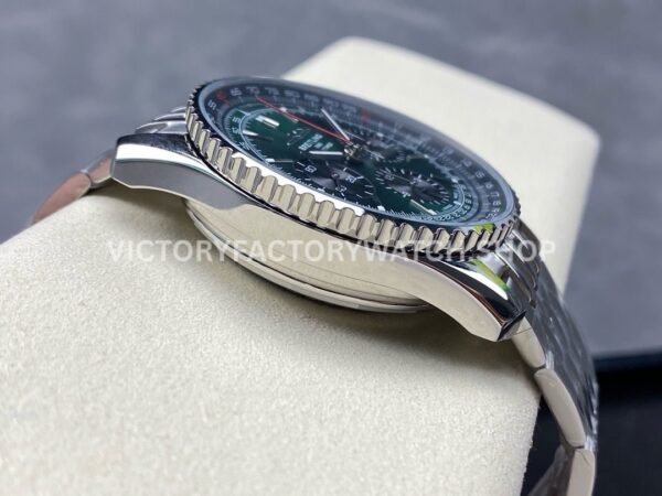 BLS Factory Breitling Navitimer 1 B01 Chronograph AB0137241L1P1 43mm Full Steel Gre (1) BLS Factory Breitling Navitimer 1 B01 Chronograph AB0137241L1P1 43mm Full Steel Green Dial