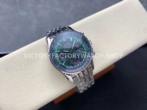 BLS Factory Breitling Navitimer 1 B01 Chronograph AB0137241L1P1 43mm Full Steel Gre ( (3) BLS Factory Breitling Navitimer 1 B01 Chronograph AB0137241L1P1 43mm Full Steel Green Dial