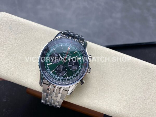 BLS Factory Breitling Navitimer 1 B01 Chronograph AB0137241L1P1 43mm Full Steel Gre ( (5) BLS Factory Breitling Navitimer 1 B01 Chronograph AB0137241L1P1 43mm Full Steel Green Dial
