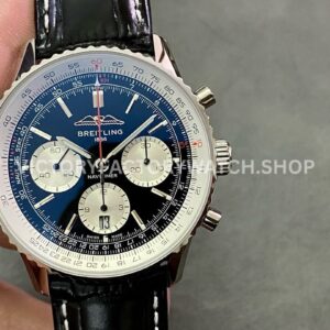 Breitling Navitimer B01 AB0138211B1P1 black dial leather strap
