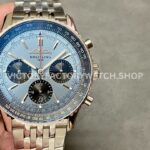 BLS Factory Breitling Navitimer 1 B01 Chronograph AB0138241C1A1 43mm Full (1) Breitling Navitimer B01 AB0138241C1A1 blue dial steel bracelet