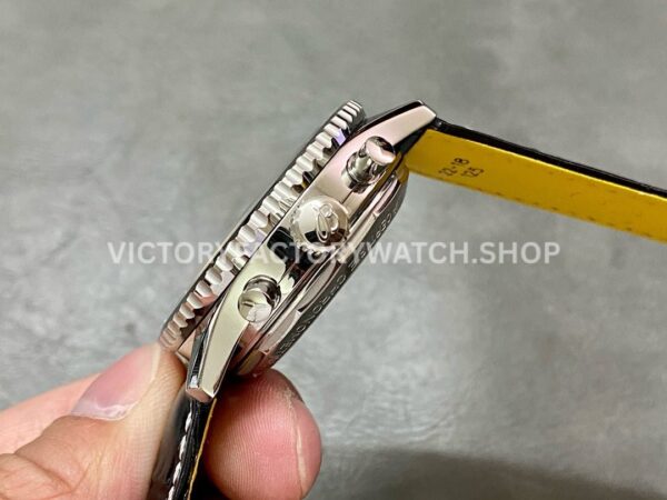 BLS Factory Breitling Navitimer 1 B01 Chronograph AB0138241C1P1 4 ( (4) BLS Factory Breitling Navitimer 1 B01 Chronograph AB0138241C1P1 43mm Steel Leather Strap Black Eye Blue Dial