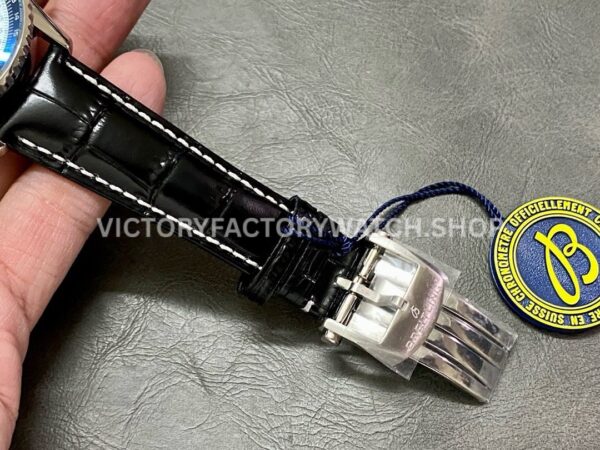 BLS Factory Breitling Navitimer 1 B01 Chronograph AB0138241C1P1 4 ( (9) BLS Factory Breitling Navitimer 1 B01 Chronograph AB0138241C1P1 43mm Steel Leather Strap Black Eye Blue Dial