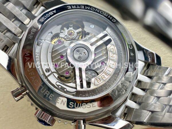 BLS Factory Breitling Navitimer 1 B01 Chronograph AB0138241G1A1 43mm Full Steel Si ( BLS Factory Breitling Navitimer 1 B01 Chronograph AB0138241G1A1 43mm Full Steel Silver Dial