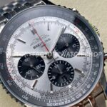 BLS Factory Breitling Navitimer 1 B01 Chronograph AB0138241G1A1 43mm Full Steel Si (1) BLS Factory Breitling Navitimer 1 B01 Chronograph AB0138241G1A1 43mm Full Steel Silver Dial