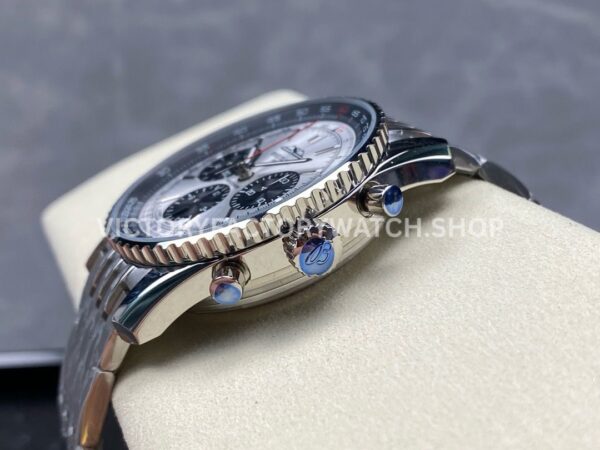 BLS Factory Breitling Navitimer 1 B01 Chronograph AB0138241G1A1 43mm Full Steel Si ( (4) BLS Factory Breitling Navitimer 1 B01 Chronograph AB0138241G1A1 43mm Full Steel Silver Dial